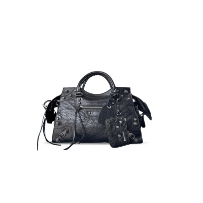 BALENCIAGA NEO CAGOLE CITY IN BLACK 700451210BS1000 (38.9*24.9*17cm)
